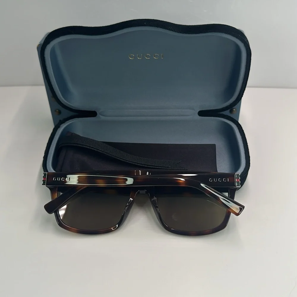 New Authentic Gucci GG0450S 003 57 Men's Sunglasses